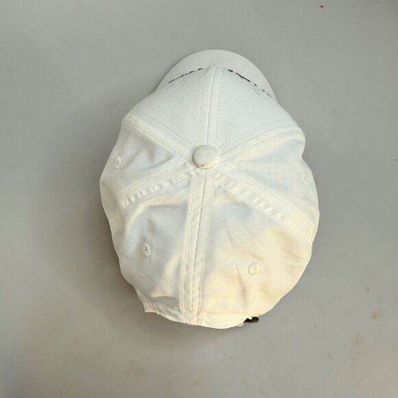 Callaway White Silver Hat Cap Other Hook &Loop Strap-Back OSFA 100% Polyester - Picture 6 of 14